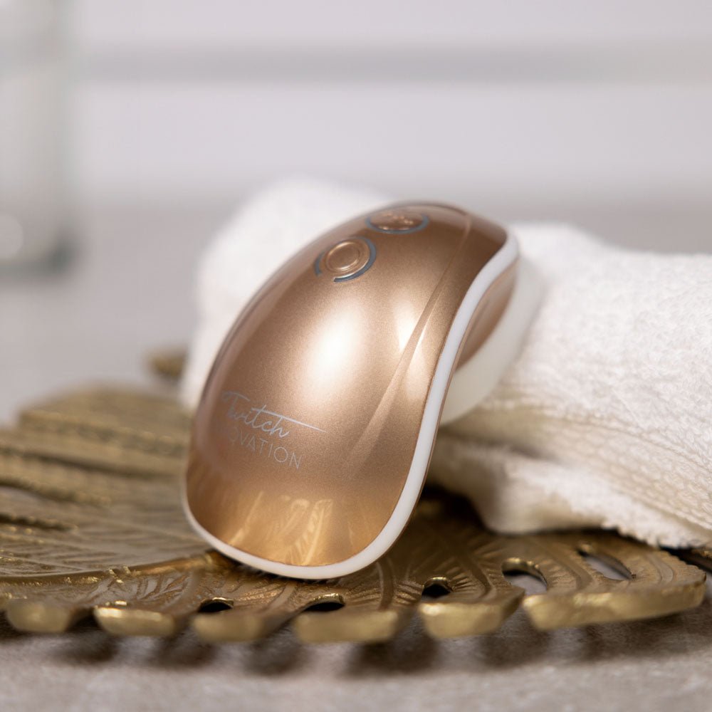 Twitch 1 - Gold USB Rechargeable Suction Vibrator